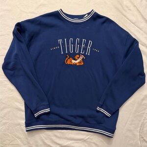 Disney Blue Tigger Unisex Crewneck Sweater